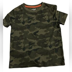Boys short sleeve camo shirt.